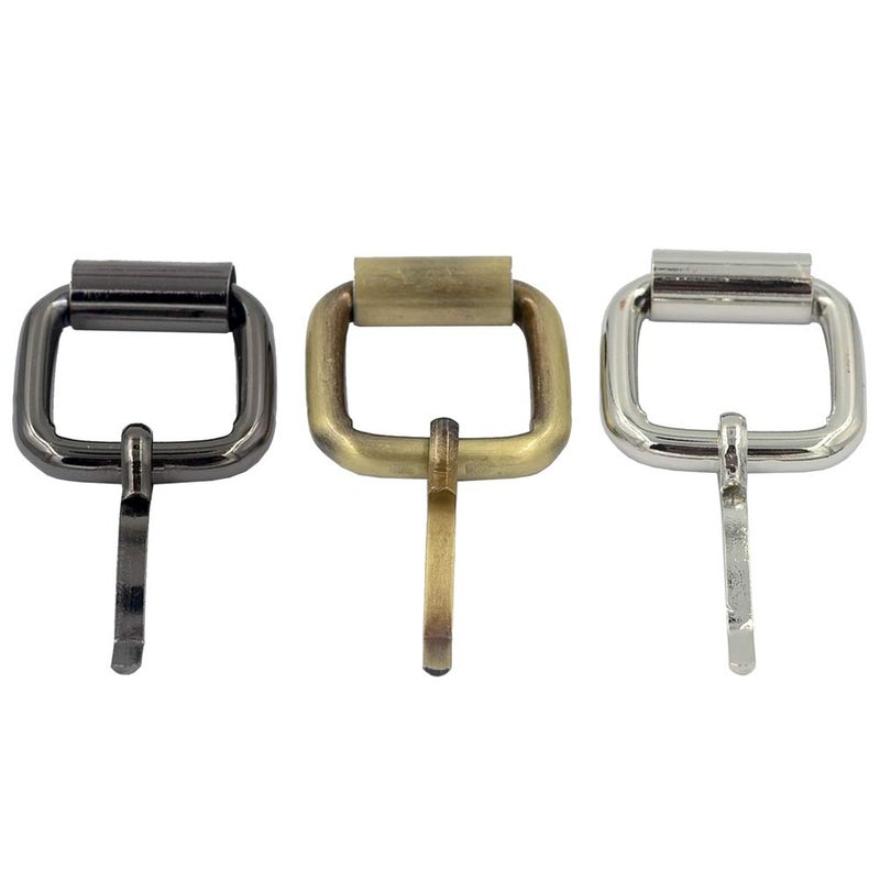 DGOL 3/4 inch (20mm) Heavy Strong Belt Leather Strap Webbing Shinning Roller Pin Buckles 3 Color Total 15pcs - Image 3